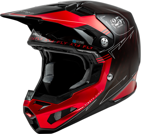 Fly Racing Formula S Carbon Legacy Helmet - Red Carbon/Black