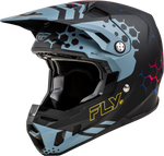 Fly Racing Formula CC Tektonic Helmet - Matte Black/Slate/Blue