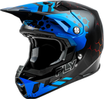 Fly Racing Formula CC Tektonic Helmet - Black/Blue/Red