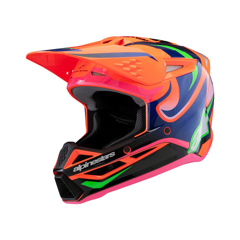 Alpinestars SM3 Deegan Youth Helmet - Orange/Purple/Pink