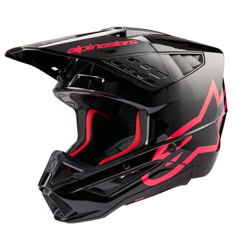 Alpinestars Supertech M5 Corp Helmet - Black/Diva Pink