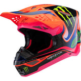 Alpinestars Supertech M10 Deegan Helmet - Orange/Purple/Pink Fluo