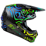 Fly Racing Formula S Carbon Zen Helmet - Black Carbon/Blue/Yellow