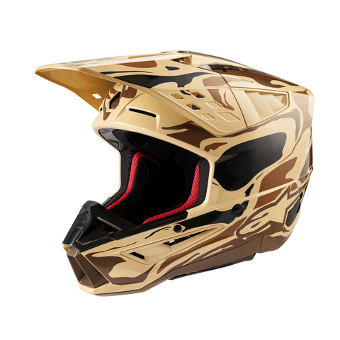 Alpinestars Supertech M5 Mineral Helmet - Dark Brown/Kangaroo